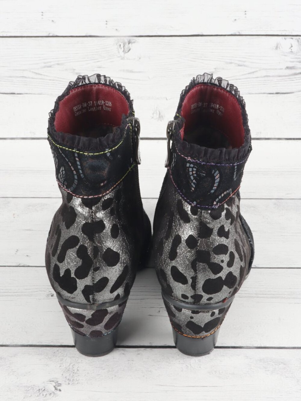 L'Artiste  Dessa Bootie EU 37 / USA 6.5-7 - Black Multi - Picture 3 of 15
